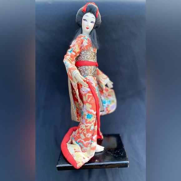 Japanese Nishi Geisha Doll Gorgeous Kimono Rare Vintage - Picture 4 of 14